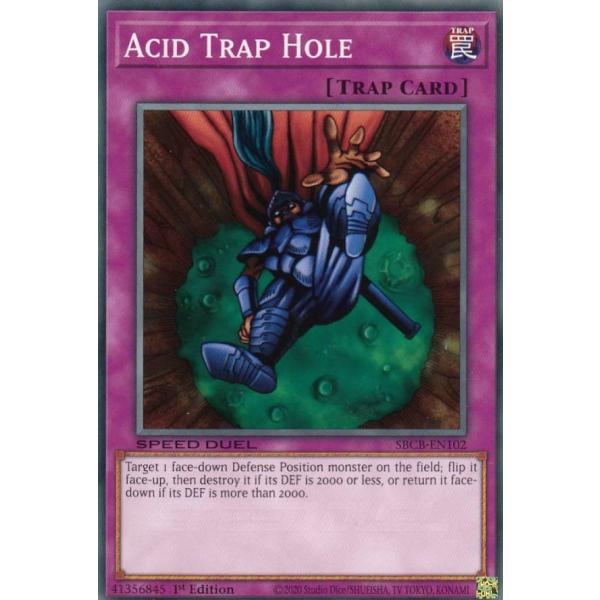 遊戯王 SBCB-EN102 硫酸のたまった落とし穴 Acid Trap Hole (英語版 1st...