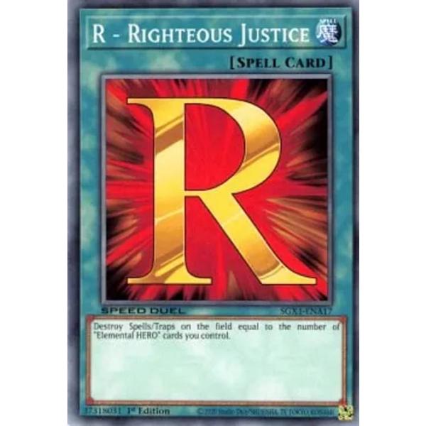 遊戯王 SGX1-ENA17 Ｒ−ライトジャスティス R - Righteous Justice (...