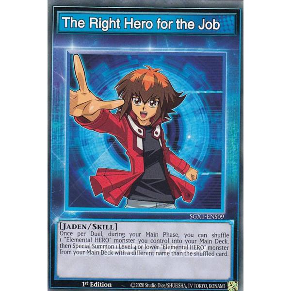 遊戯王 SGX1-ENS09 The Right Hero for the Job (英語版 1st...