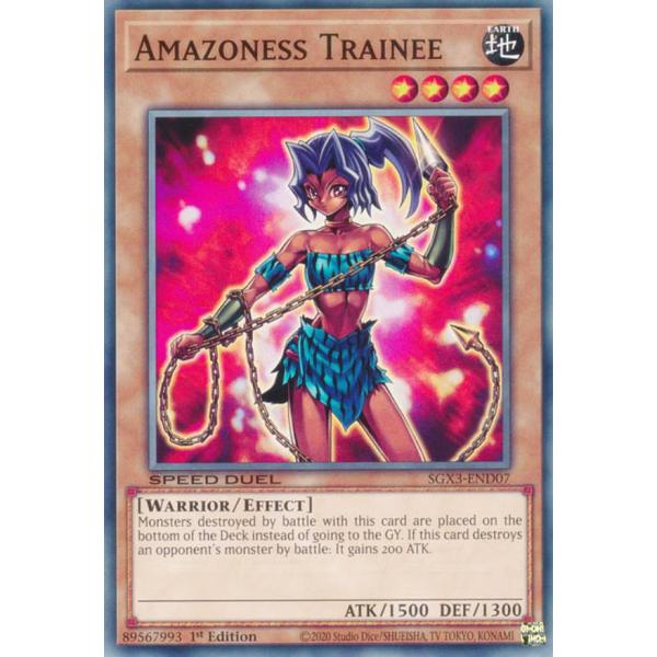 遊戯王 SGX3-END07 アマゾネス訓練生 Amazoness Trainee (英語版 1st...