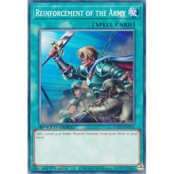 遊戯王 SGX3-END11 増援 Reinforcement of the Army (英語版 1...