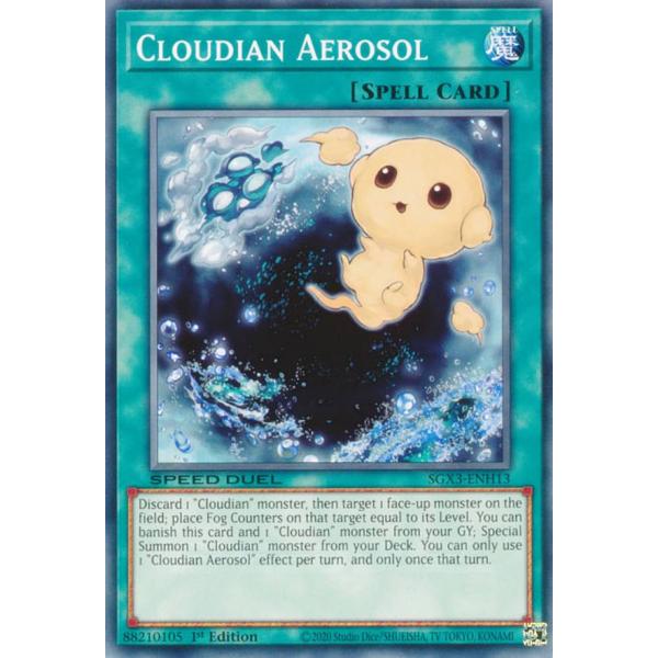 遊戯王 SGX3-ENH13 雲魔物の雲核 Cloudian Aerosol (英語版 1st Ed...