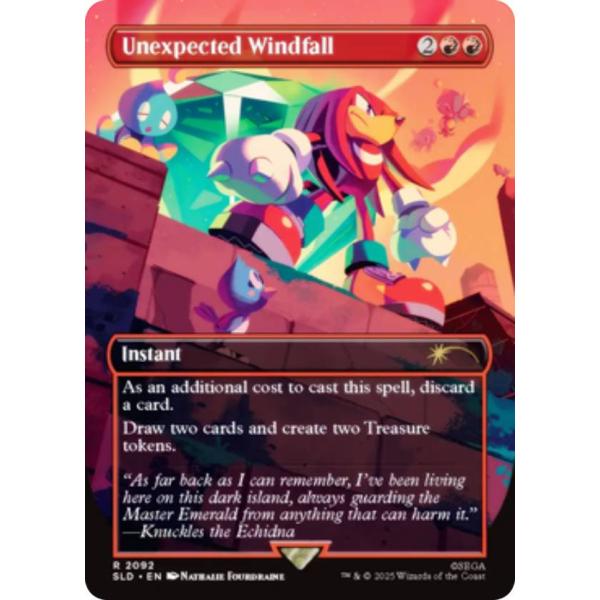 【ボーダーレス版】マジックザギャザリング SLD EN 2092 予想外の授かり物 (日本語版 レア...