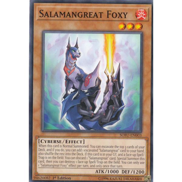 遊戯王 SOFU-EN003 転生炎獣フォクシー Salamangreat Foxy (英語版 1s...