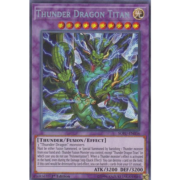 遊戯王 SOFU-EN036 超雷龍−サンダー・ドラゴン Thunder Dragon Coloss...