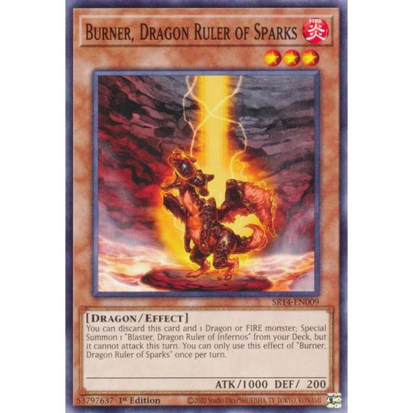 遊戯王 SR14-EN009 炎征竜−バーナー Burner, Dragon Ruler of Sp...