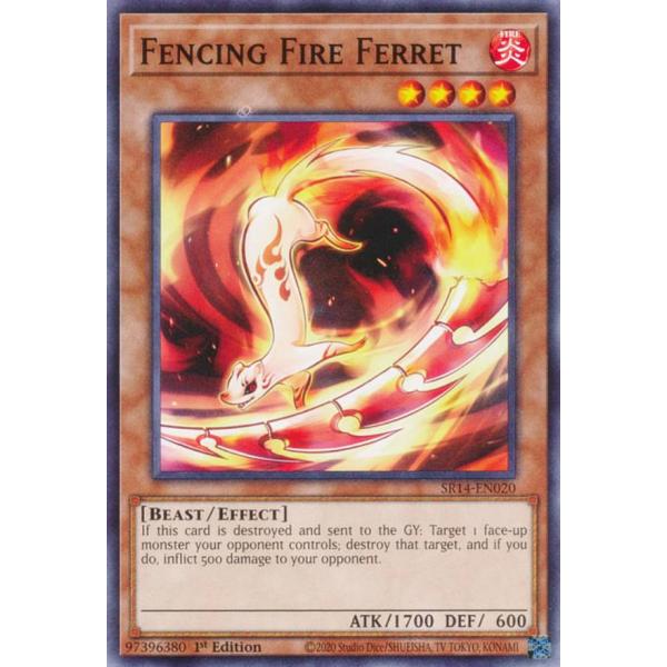 遊戯王 SR14-EN020 火舞太刀 Fencing Fire Ferret (英語版 1st E...