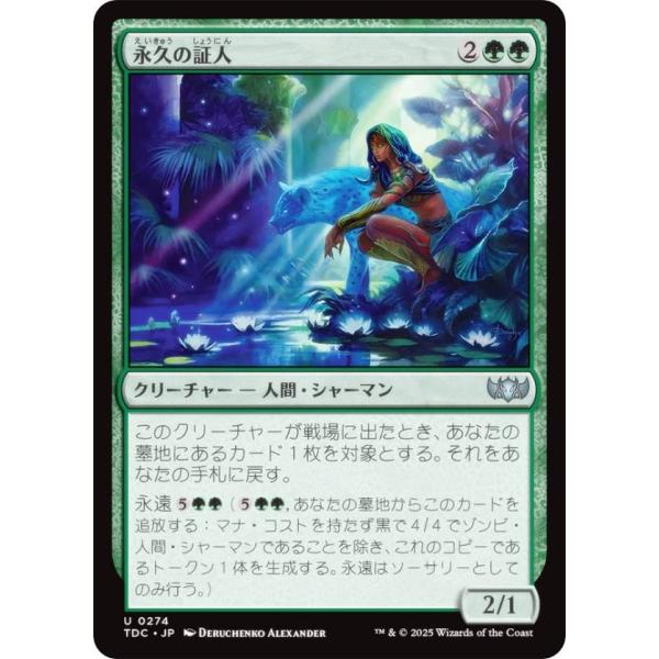 マジックザギャザリング TDC JP 0274 永久の証人 (日本語版 アンコモン) タルキール：龍...