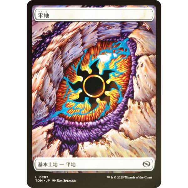 【FOIL/フルアート版】マジックザギャザリング TDM JP 0287 平地 (日本語版 基本土地...