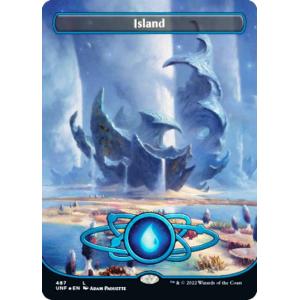 MTG □土地/英語版□ 《平地/Plains》☆ギャラクシーFOIL☆ Unfinity