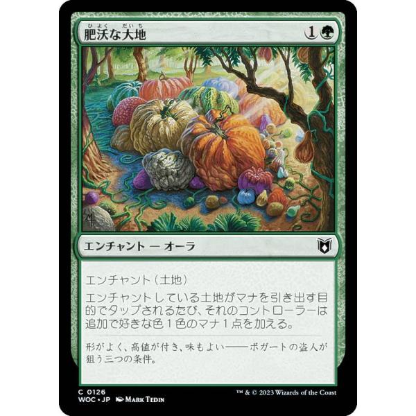 マジックザギャザリング WOC JP 0126 肥沃な大地 (日本語版 コモン) エルドレインの森 ...