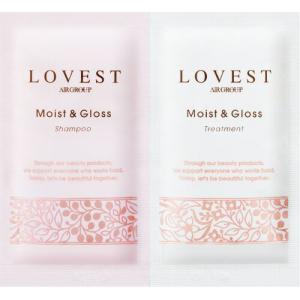 CC83 モンシュシュ LOVEST モイスト＆グロス トライアルパック 10ml サシェ シャンプー トリートメント｜lead