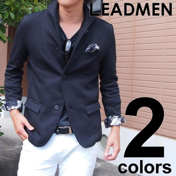 テーラードジャケット メンズ イタリアンカラー ジャケット スウェット ポンチ 花柄 フラワー 長袖