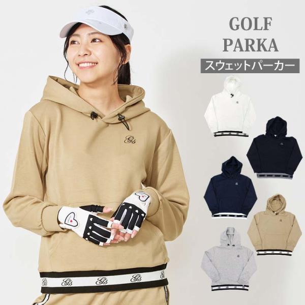 ゴルフウェア レディース gs GOLF プルパーカー フーディー　スウェットジャージ トップス リ...