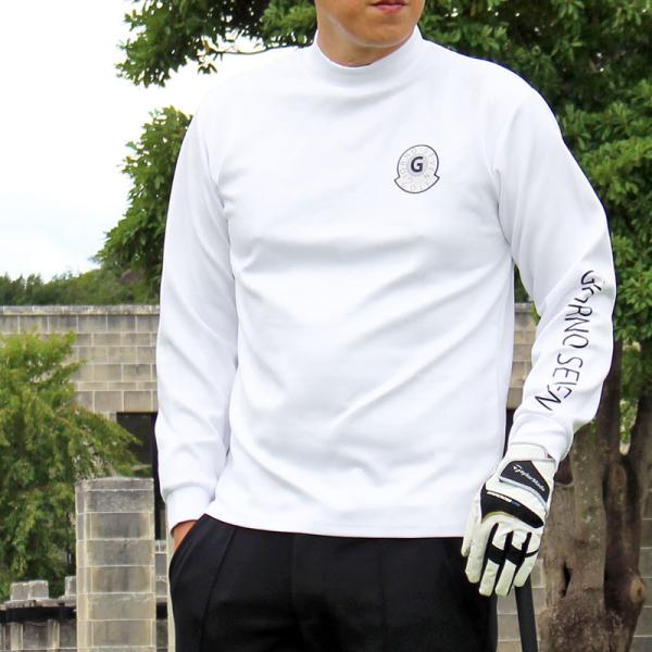 ゴルフ モックネックシャツ ハイネックTシャツ メンズ ゴルフウェア GIORNO SEVEN ジョ...