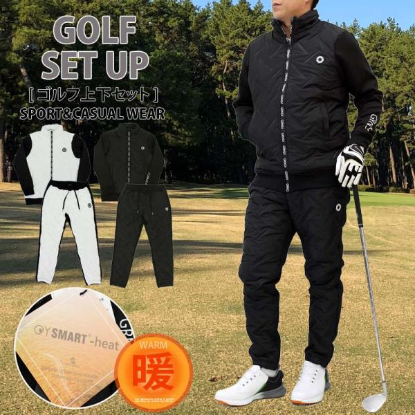 ゴルフ 中綿上下セットアップ メンズ ゴルフウェア GIORNO SEVEN ジョルノセブン アウタ...