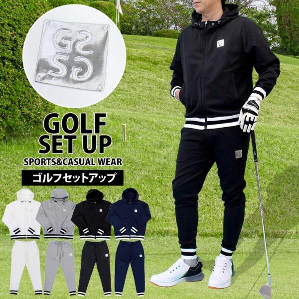 ゴルフウェア メンズ 上下セットアップ GIORNO SEVEN ジョルノセブン ジップアップパーカ...