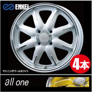 美品　エンケイ　PF07 ホイールタイヤ4本セット 程度良好】ENKEI エンケイ PF07 18in 8J +35 9J +40 PCD114.3
