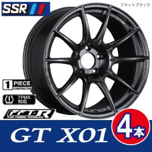 SSR 4本で条件付送料無料 1本価格 SSR GTX01 FBK 18inch 5H114.3 7.5J+