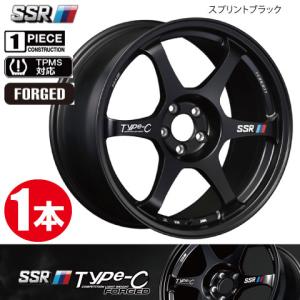 SSR 4本で条件付送料無料 鍛造 1本価格 TYPE-C FORGED BK 17inch 5H100