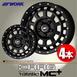 WORK 納期確認要 日本製 1本価格 WORK CRAG T-GRABIC MC+ BLKPM 16inch