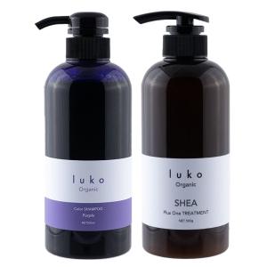 ⭐️ Hozuki⭐️ シャンプー１本・トリートメント３本 luko（ルコ） 【セット】 カラーシャンプー ムラサキ 300ml