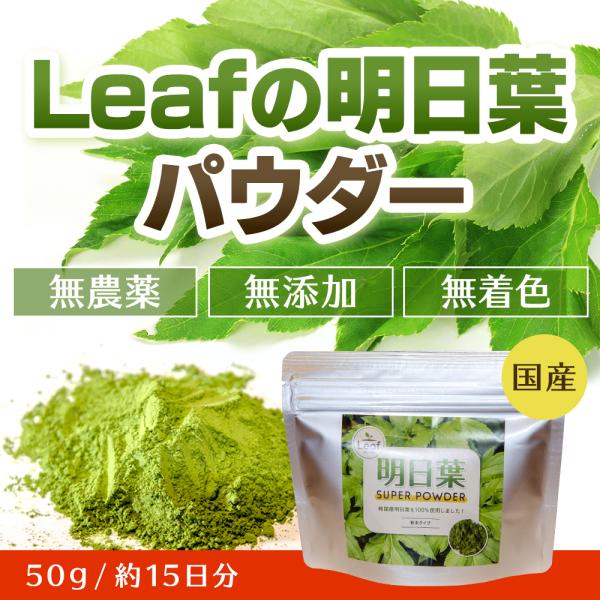 純国産明日葉 アシタバパウダー50g 粉末タイプ 青汁 国産 15日分 お試し用 ダイエット スッキ...