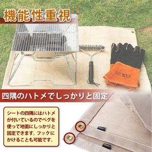 焚き火シート 焚き火台 シート 焚火 焚き火 ...の詳細画像5