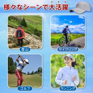 ランニングキャップ キャップ 大きめ 無地 帽...の詳細画像5