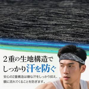 ヘッドバンド ヘアバンド 汗止め 冷感 ヨガ ...の詳細画像3