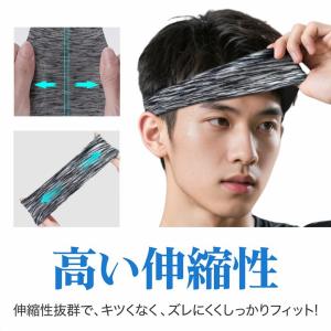 ヘッドバンド ヘアバンド 汗止め 冷感 ヨガ ...の詳細画像5
