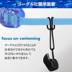 耳栓 鼻栓 セット 水泳 コード付 ノーズクリ...の詳細画像2