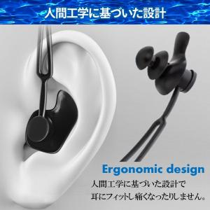 耳栓 鼻栓 セット 水泳 コード付 ノーズクリ...の詳細画像4