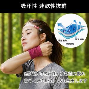 リストバンド 薄手 冷感 手首 サポーター メ...の詳細画像3