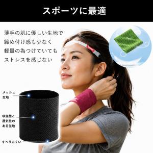 リストバンド 薄手 冷感 手首 サポーター メ...の詳細画像4
