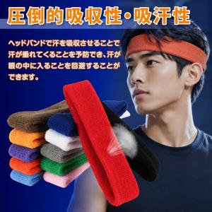 ヘッドバンド ヘアバンド タオル タオル地 汗...の詳細画像3