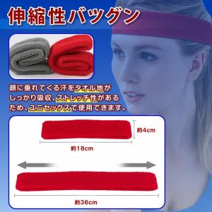 ヘッドバンド ヘアバンド タオル タオル地 汗...の詳細画像4