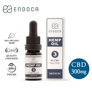 CBD ENDOCA ヘンプ CBDオイル 300mg 3% / 10ml