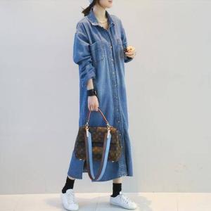 行為 刺繍 泣いている デニム シャツ ワンピ 冬 Tubenclosure Org