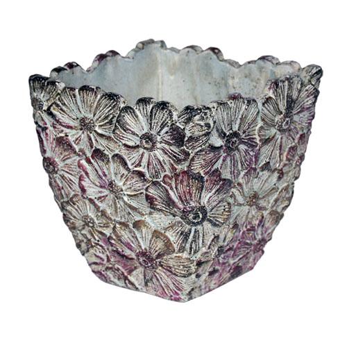 芳樹園 ペタルポット PP-3 シャビーシックなポット インスタ映え 寄せ植え 鉢 セメントポット ...