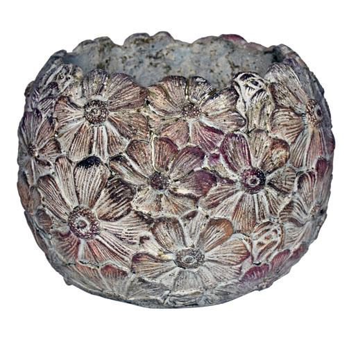 芳樹園 ペタルポット PP-7 シャビーシックなポット インスタ映え 寄せ植え 鉢 セメントポット ...