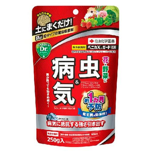 住友化学園芸 ベニカXガード粒剤 250g 粒状殺虫殺菌材 病害虫の予防 土にまくだけ 土に混ぜるだ...