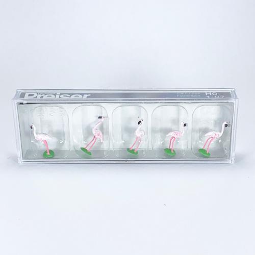 Preiser 1/87 フラミンゴ5体(20372) ミニチュア ジオラマ インスタ映え フィギュ...