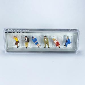 Preiser 1/87 バックパッカー6体(10113) ミニチュア ジオラマ インスタ