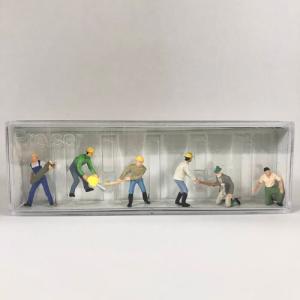 ミニチュア人形と馬セット プライザー/Preiser 1:87 HO人形 10399
