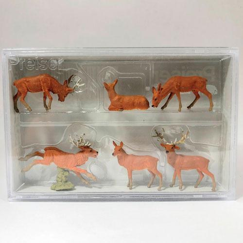 Preiser 1/87 ミニチュア ジオラマ フィギュア シカセット(10179)
