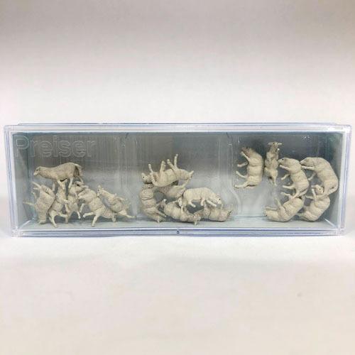 Preiser 1/89 14161 羊 セット 18体入 ミニチュア ジオラマ フィギュア