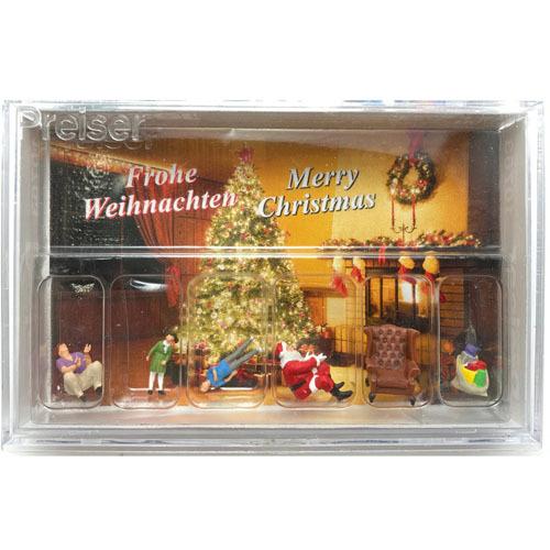 Preiser 1/87 10763 家族でクリスマス ジオラマ ミニチュア フィギュア テラリウム...