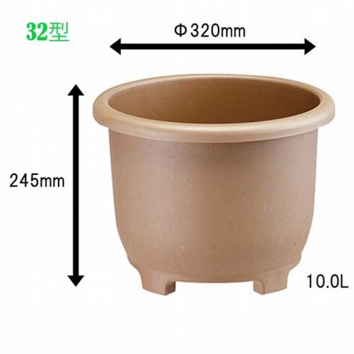 大和プラスチック販売 ＥＣＯ＆ＥＣＯウインプランター 丸32型 ＥＣＯＢＲ 鉢・プランター サスティ...