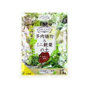 多肉植物 土　多肉植物＆ミニ観葉の土 1L 　小量 小容量 小袋 サボテン セダム エケベリア アロ...